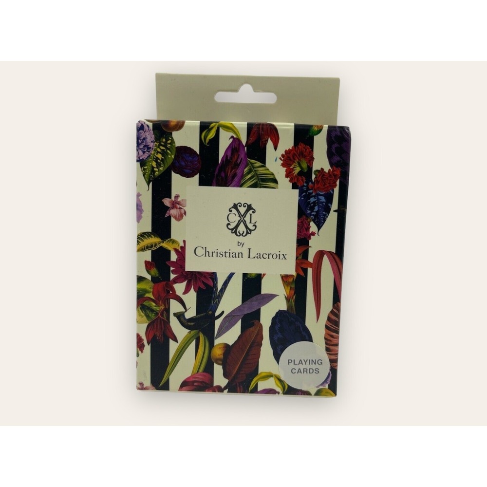 Christian Lacroix Playing Cards Exotic Tropical Plants & Birds NEW Game Night
